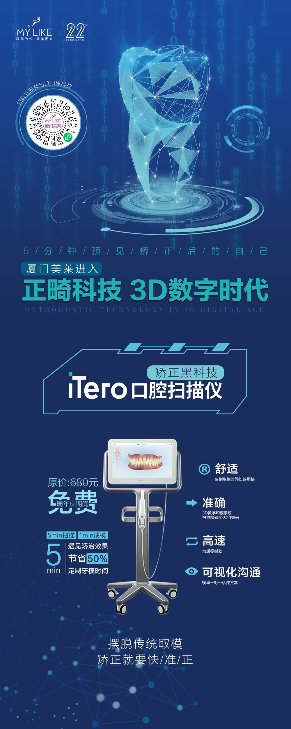 0元体验iTero口扫,快来厦门美莱直接预见未来美丽的你!_张永宽__爱问健康