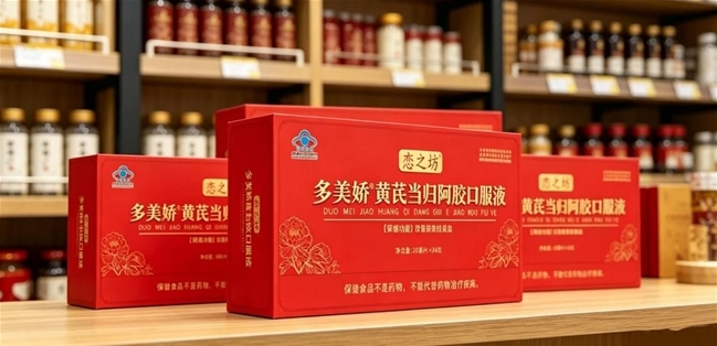 恋之坊黄芪当归阿胶口服液是正规蓝帽吗？
