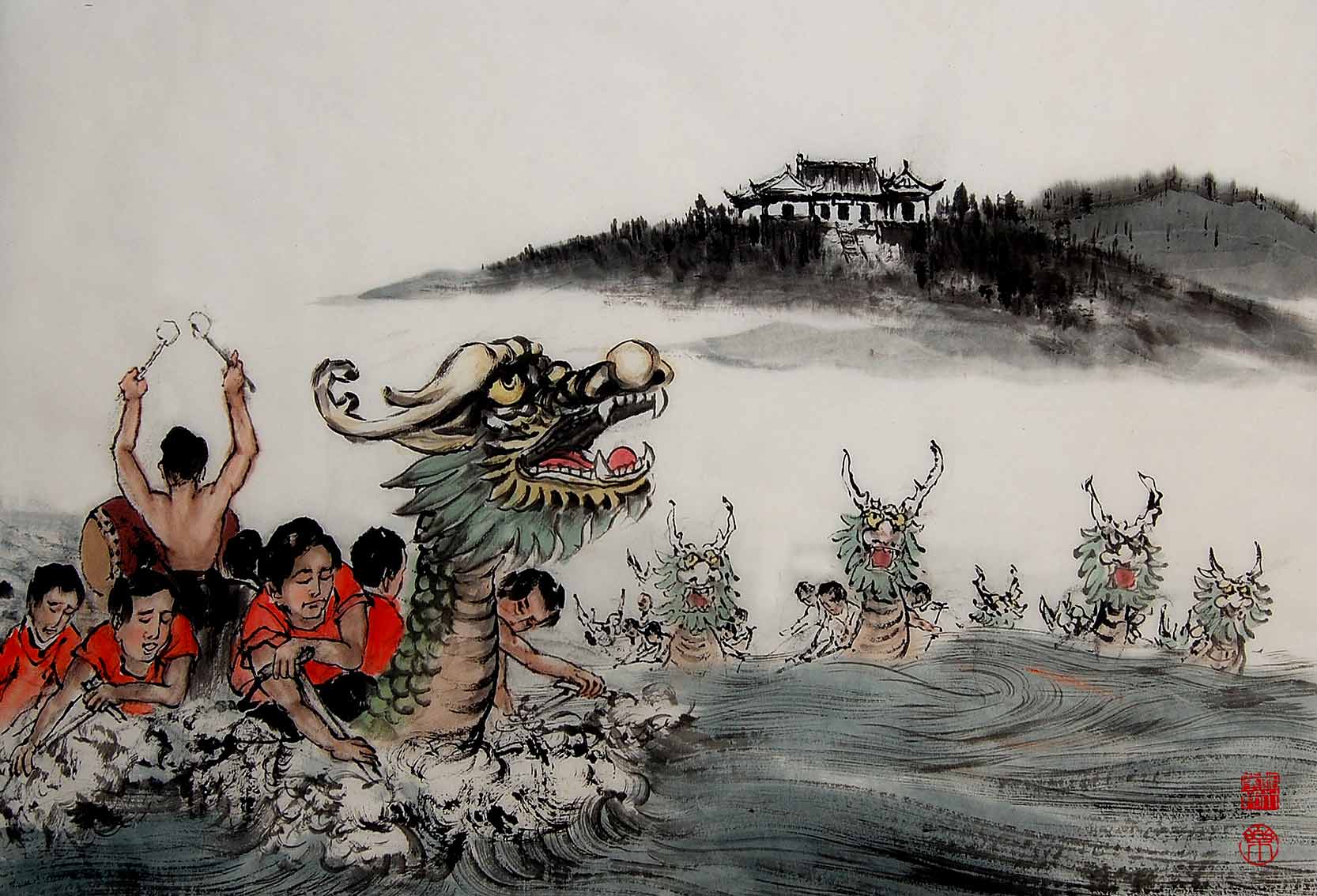 浮沉由它,去去几春秋.谨祝端午安康!