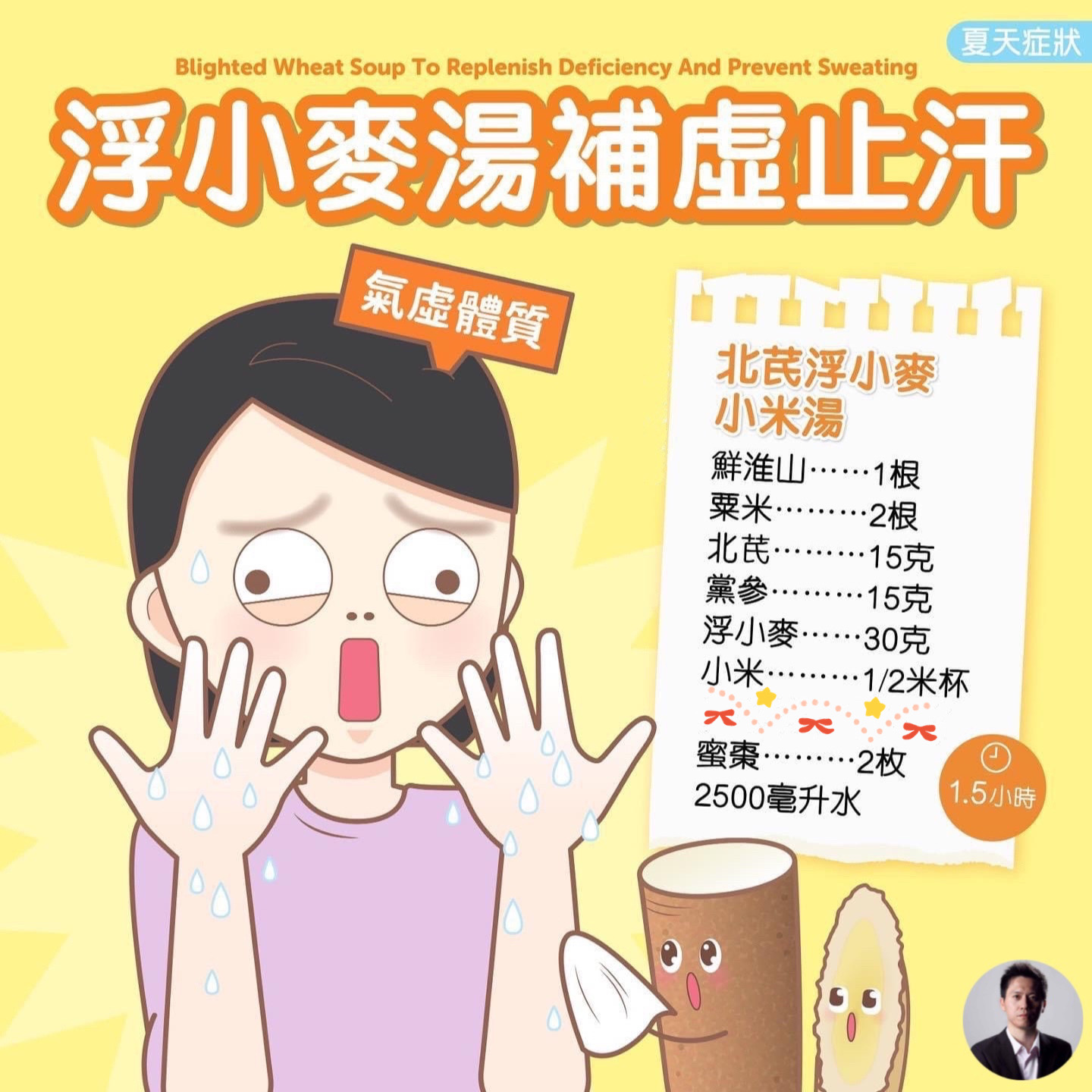 浮小麦汤补虚止汗_钱辉_主治医师_爱问健康