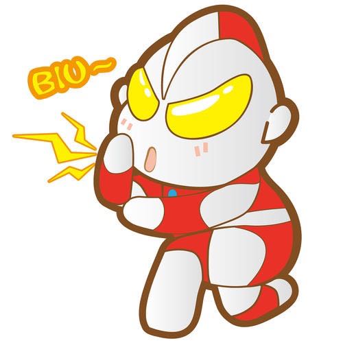 胳膊脱臼复位了,小宝立马不哭了,我们还用奥特曼打小怪兽的姿势测试他